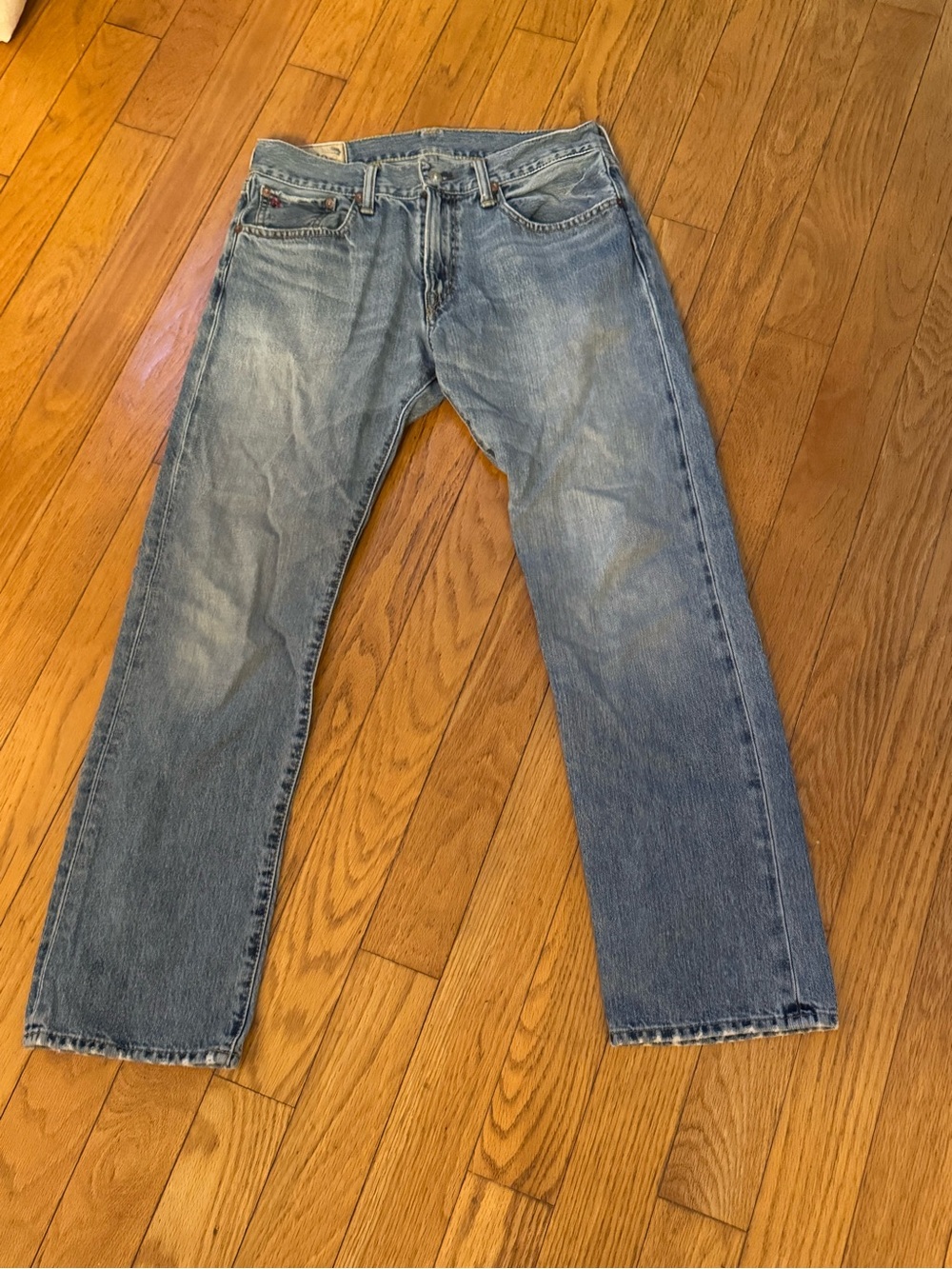Mens Polo Ralph Lauren Authentic Dungarees Jeans Hampton Straight 30x30 Y2K